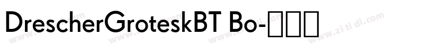 DrescherGroteskBT Bo字体转换